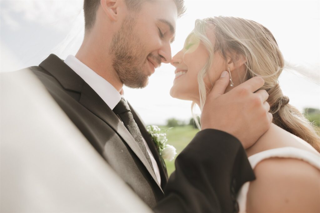 bride and groom during their wedding in canada - ninth avenue studios
