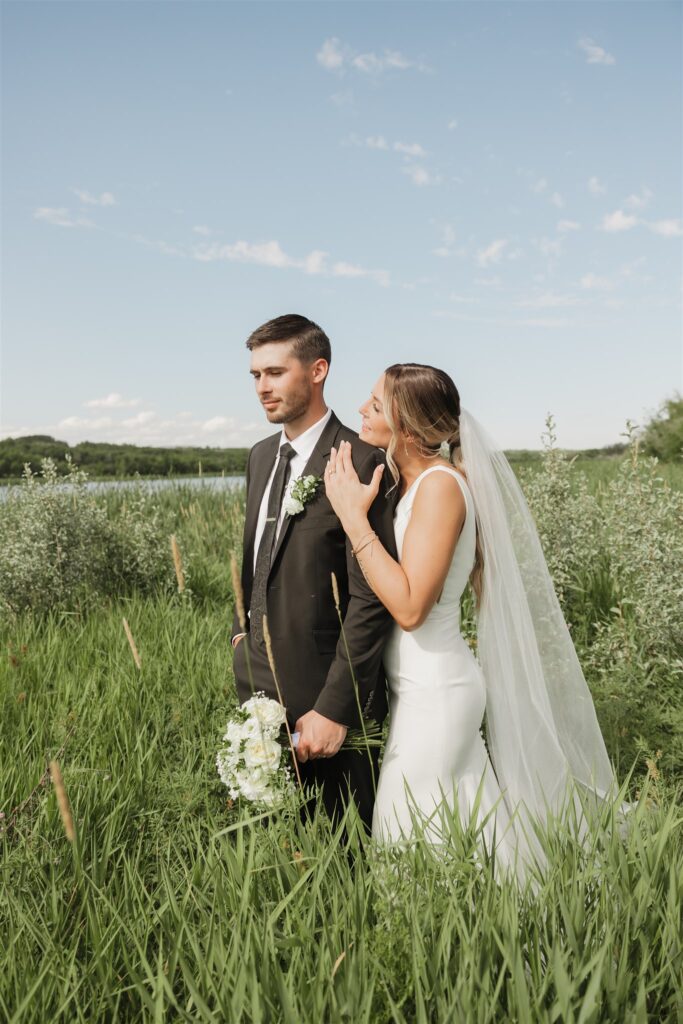 bride and groom during their wedding in canada - ninth avenue studios
