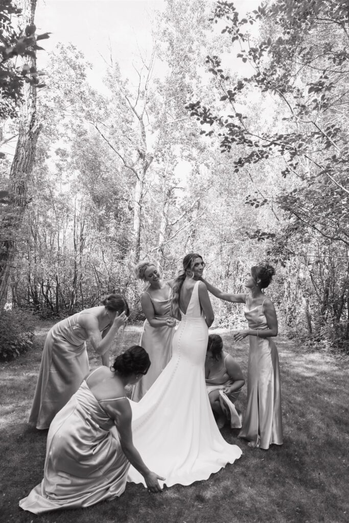 bride and groom during their wedding in canada - ninth avenue studios
