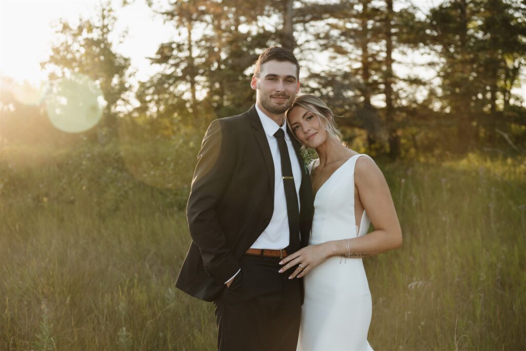 bride and groom during their wedding in canada - ninth avenue studios
