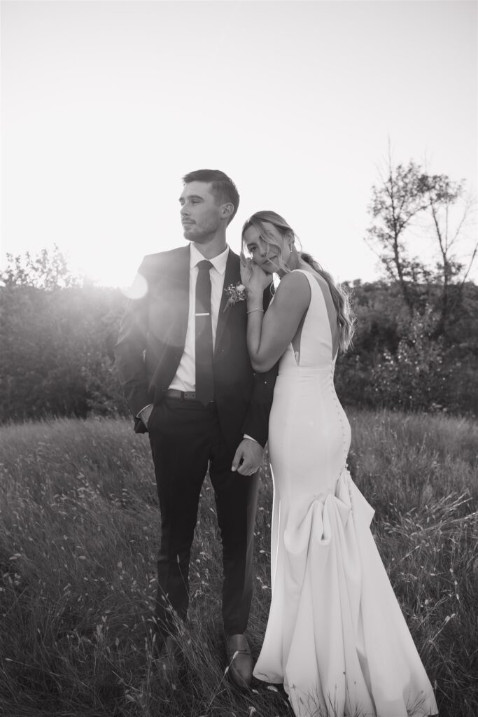 bride and groom during their wedding in canada - ninth avenue studios
