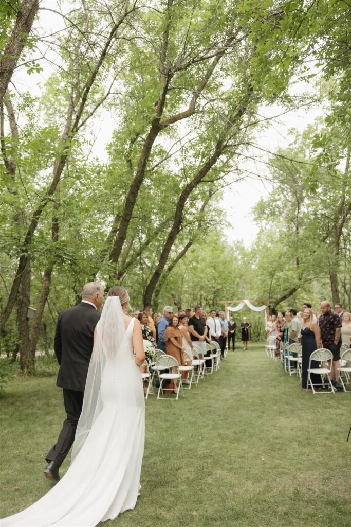 bride walking down the aisle