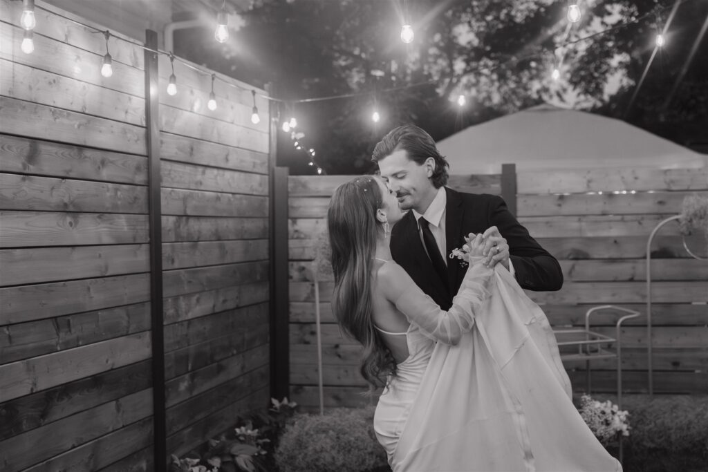 wedding in moosejaw during couples first dance