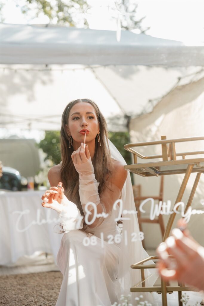 wedding ceremony with bride during wedding in moosejaw saskatchewan - ninth avenue studios
