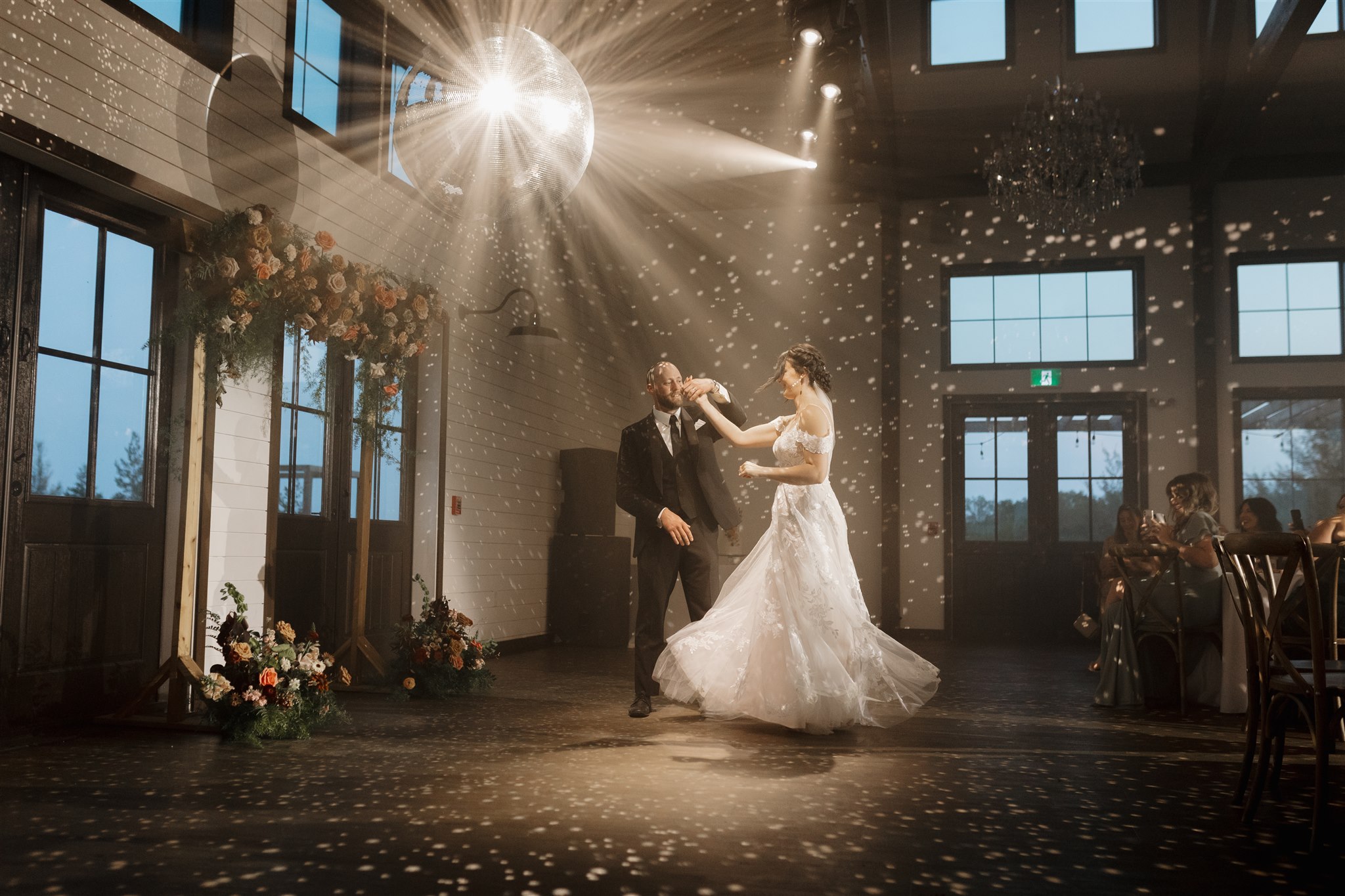 bride and grooms first dance