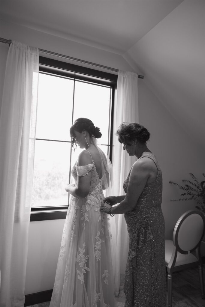 bride getting ready