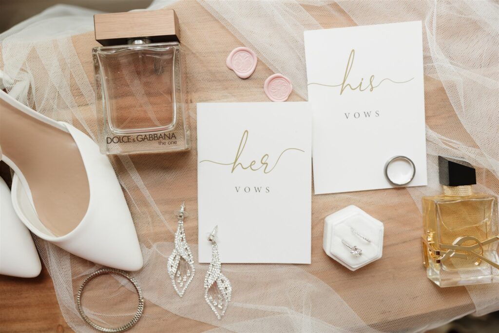 wedding flat lay photos