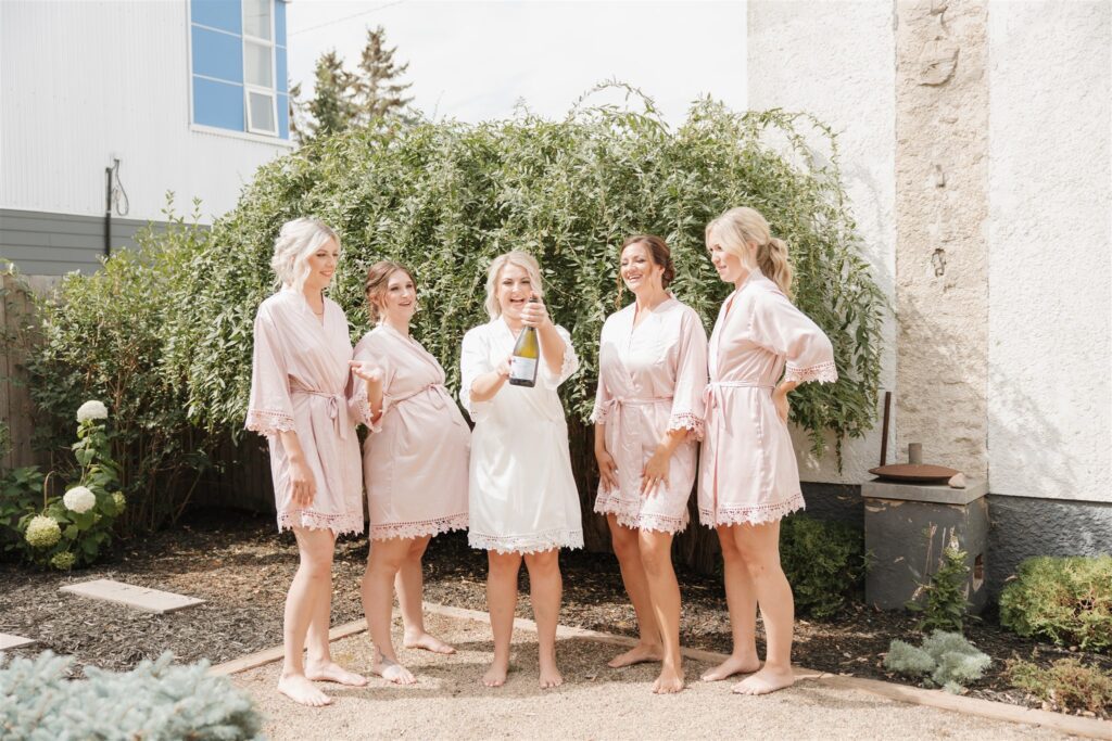 bride getting ready for her wedding day