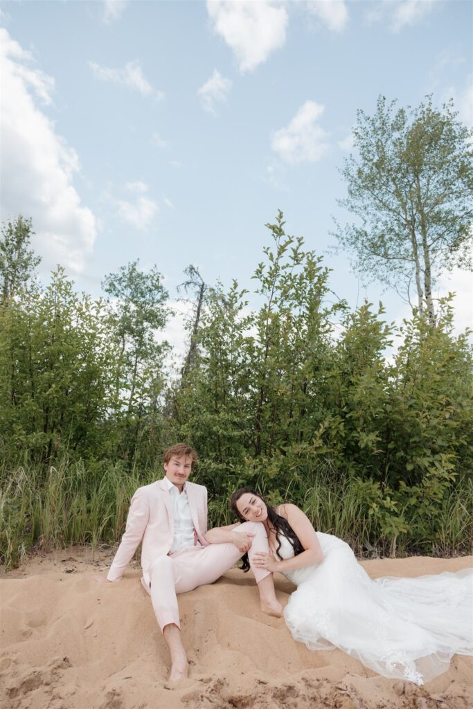 Lac La Plonge in Saskatchewan outdoor wedding