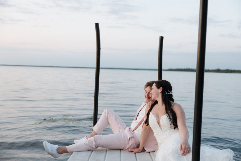 Lac La Plonge in Saskatchewan outdoor wedding