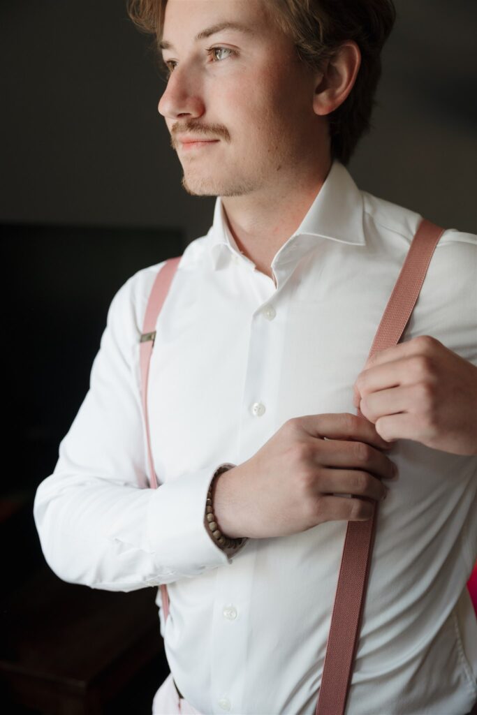 groom getting ready