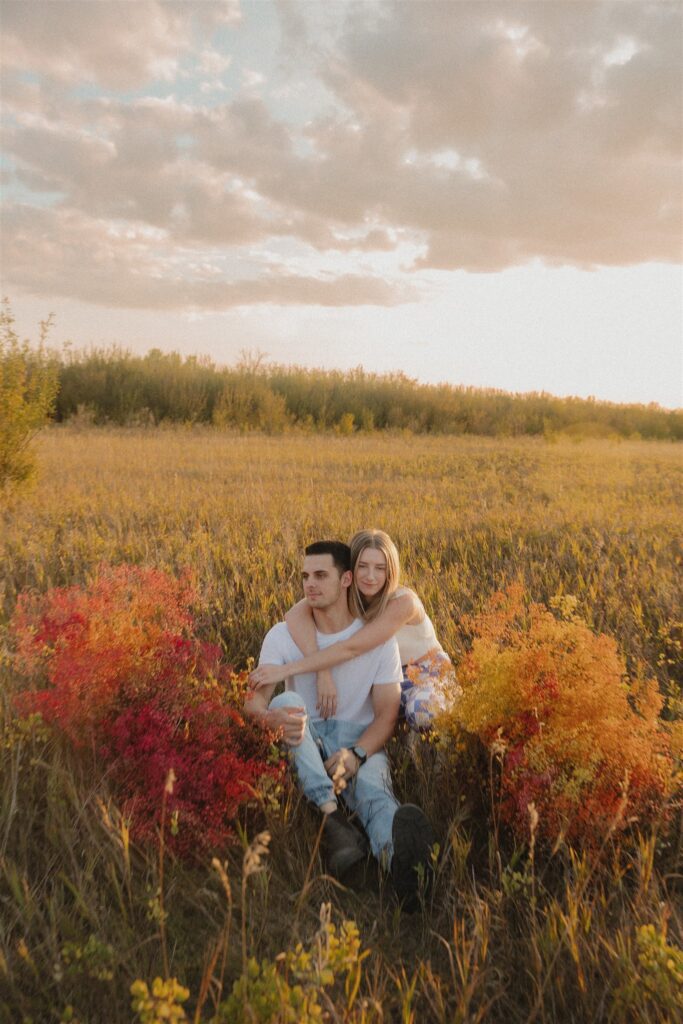 A Unique Couples Sunset Pics & Photoshoot in Saskatoon