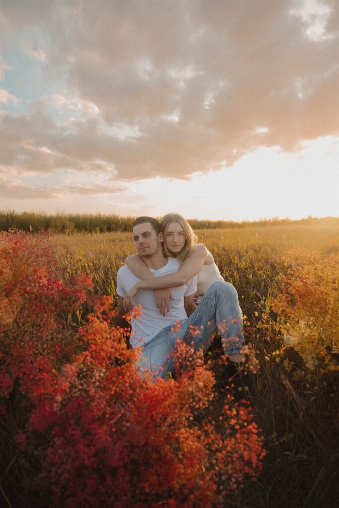 A Unique Couples Sunset Pics & Photoshoot in Saskatoon