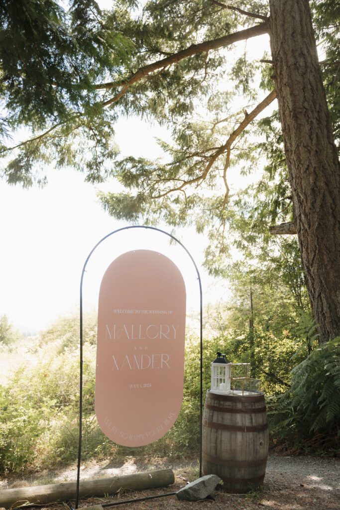 Ceremony entrance details