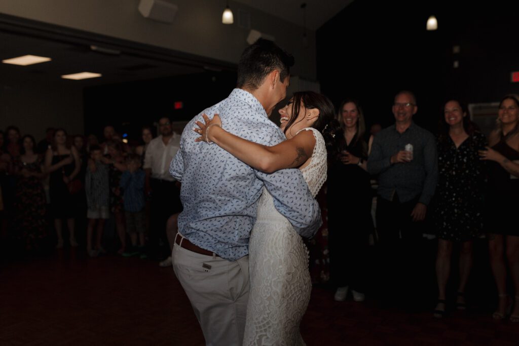 Bride and grooms first dance