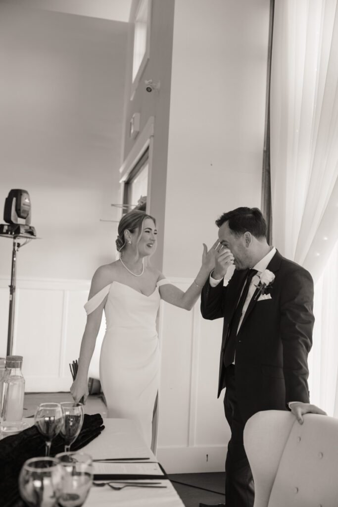 Intimate Spanish-inspired wedding celebration details honoring the groom’s heritage during a timeless wedding in Saskatoon.