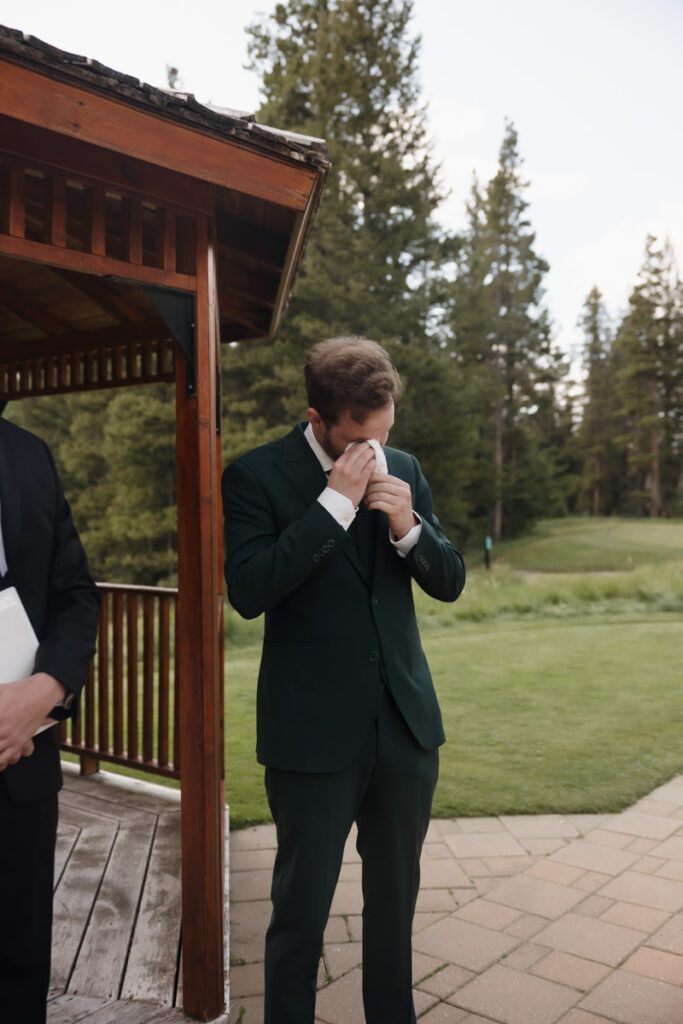 Wedding ceremony at Silvertip Golf Course, a top Canmore wedding venue